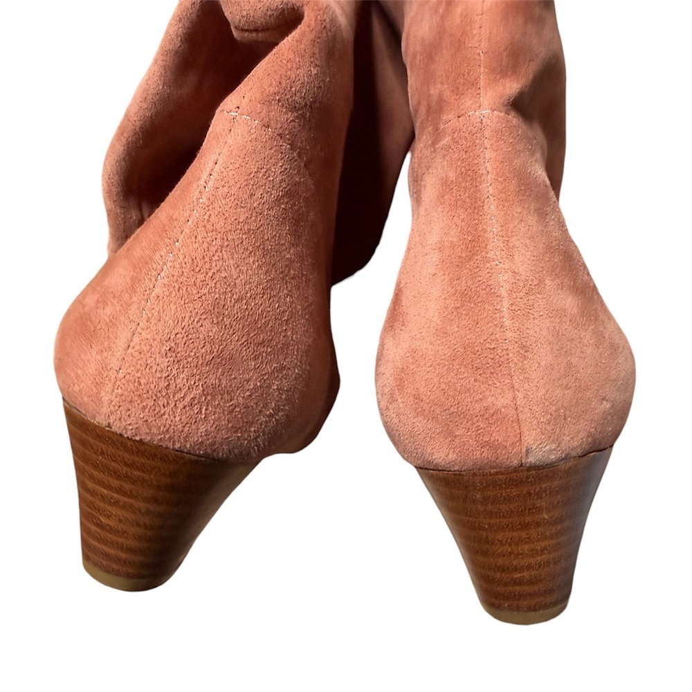 Silent D Tinglet Kitten Heel Boots Light Pink Suede Women’s Size 37 / US 6.5 - Picture 6 of 11
